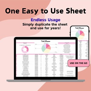 Task Planner Spreadsheet | Google Sheets | Daily Routine | Goal Life ...