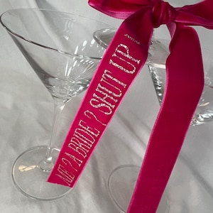 Moi ? Une mariée ? Ruban Tais-toi – Thème Princess Diaries | Ruban de mariage personnalisé, personnalisé pour la douche nuptiale, décoration de bachelorette, enterrement de vie de jeune fille