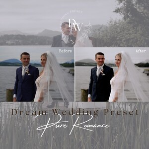 DreamWeddingPreset - PureRomance, Lightroom, Instagram Filter Overlay. Photo editing, bloggers