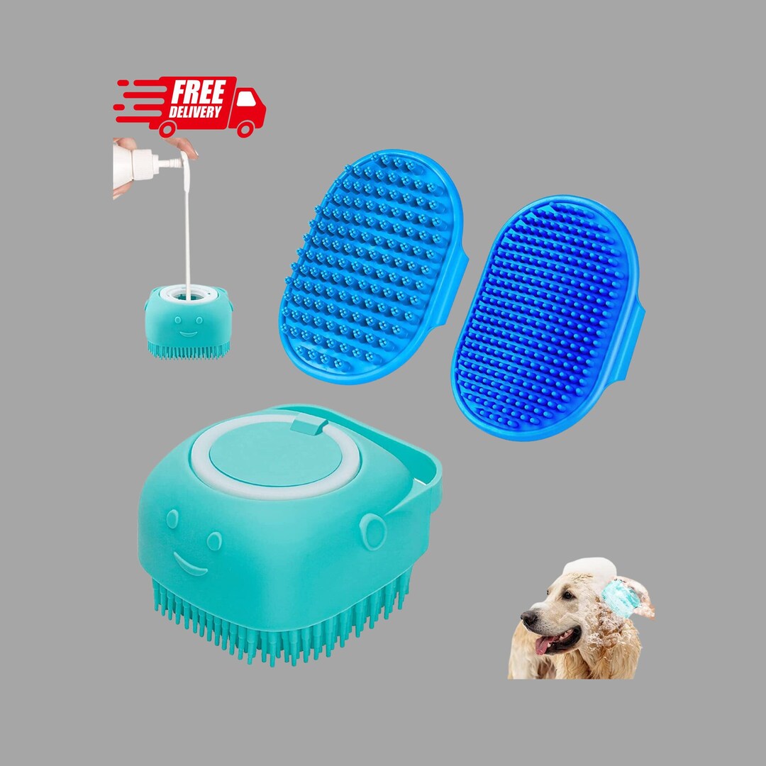 3PCS Dog Bath Brush Dog Shampoo Brush Dog Scrubber for Etsy
