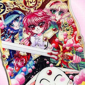 Meninas mágicas nostalgia dos anos 90 anime mágico mangá fofo maxi standee