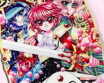 Magische Mädchen 90er Jahre Nostalgie Magie Anime Manga süßer Maxi Aufsteller