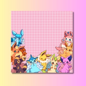 Poke kawaii Notizblöcke-niedliche Briefpapier-pink Notizblöcke