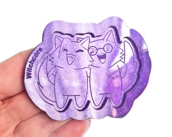 Schattige kawaii anime katten-hars mallen siliconen-siliconen mallen - siliconen mal voor harsgieten / sieraden maken
