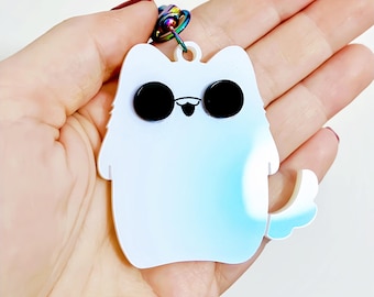 Cat Wizards husbando Satoru anime manga cute keychain