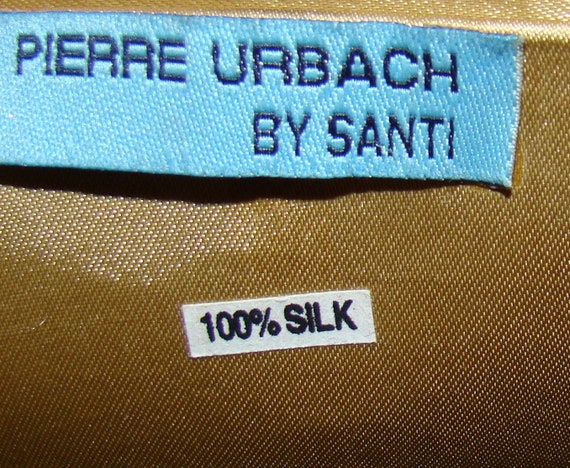 100% Silk Orange Green Pierre Urbach By Santi Han… - image 7