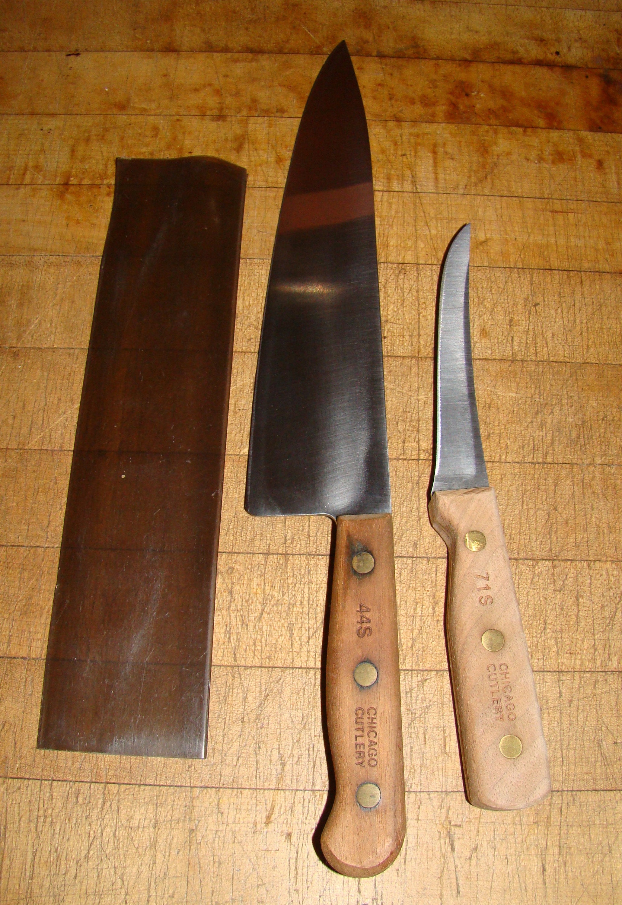 2 Chicago Cutlery 71S Knife 44S Chopping Slicing Kitchen Cook Chef Knives  Full Tang B 