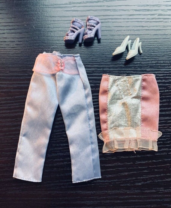 Barbie Girls Night Fashion Pack Lavender Capri Skirt Purple Heels