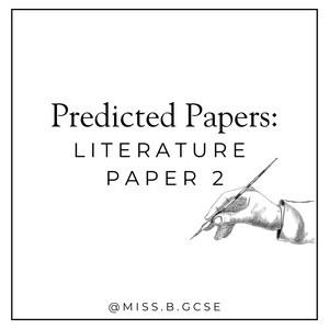 Documenti previsti per la letteratura inglese GCSE 2025: documento 2
