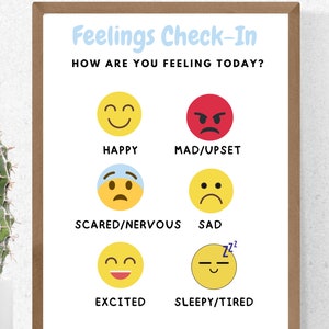 Feelings Check-In Visual for Kids