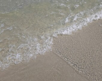 Wave Layers Digital Print - Desktop Wallpaper, Beach Wall Art, Desktop Background