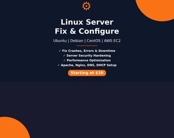 Linux Server Fix, Ubuntu configureren, Debian, CentOS, AWS EC2-beheer