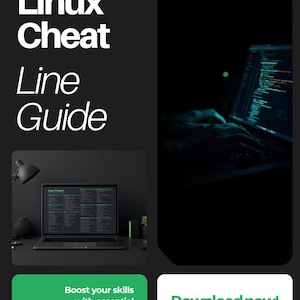 Linux Command Line Cheat Sheet, Terminal Commands Quick Reference (PDF)