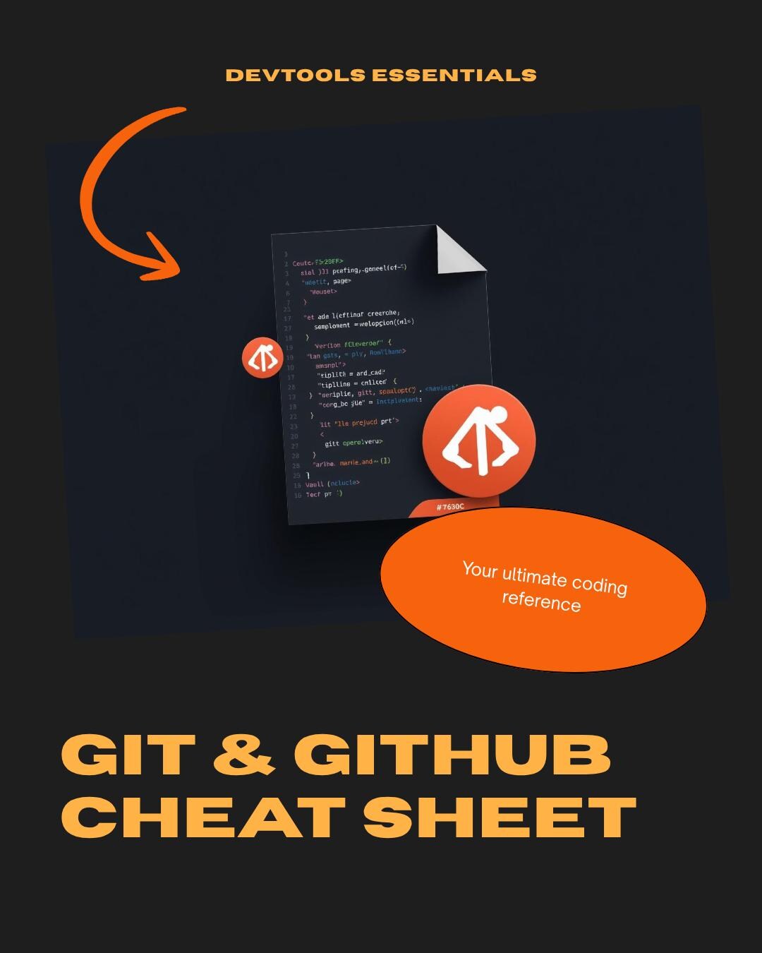 Git Github Cheat Sheet, Version Control Commands Guide (PDF Download ...