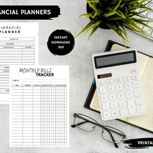 Planificadores financieros, Plan financiero, Seguimiento de facturas mensuales, Organizador de facturas, Organización, Planificador, Planificador actualizado, Productividad, Seguimiento