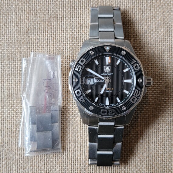 TAG Heuer Aquaracer Calibre 5 500m Diver Swiss Automatic WAJ2110.BA0870 Etsy Canada