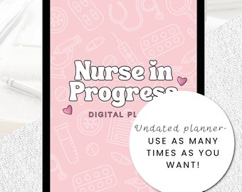 nursing school, nursing stickers, nursing digital, nursing notes, nursing planner, planner 2022-2023,Nurse planner, Nurse notebook