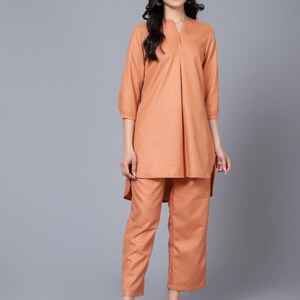 Matching Three Piece Co-ord Set for Women, Ethnic Shirt and Pant