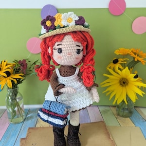 crochet pattern girl with red hair / crochet pattern girl with red hair