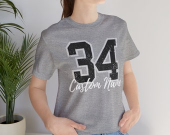 Custom Jersey Number and Name Shirt, Custom Baseball, Custom Softball number shirt, Custom Team Number Shirt, Baseball gift