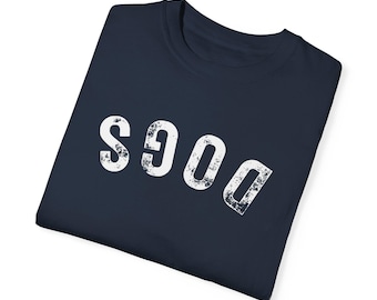 Hundmaskot T-shirt, Bulldogs T-shirt, Komfortfärger Unisex Bulldogs T-shirt, Trendig Bulldogs T-shirt, Bulldogs Maskot Skolskjorta