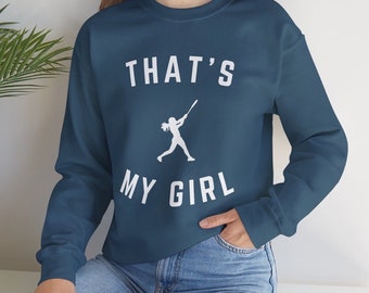 Softball Sweatshirt, Softball Mom Sweatshirt, Ballpark Mama sweatshirt, Softball Gift for Mom, Softball Season Sweatshirt, Thats My Girl