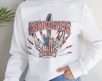 4th of July Crewneck Sweatshirt, USA Unisex sweatshirt, America sweatshirt, Freedom sweater, Patriotic sweatshirt unisex, 4th of July gift