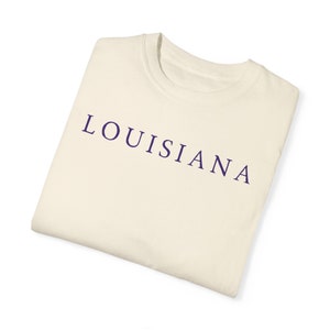 Louisiana Shirt, Geaux Tigers Shirt, Comfort Colors Unisex Shirt, State of Louisiana T Shirt, LSU Purple Shirt, Tiger Pride shirt