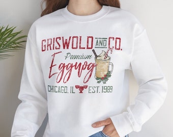 Christmas Vacation Crewneck Sweatshirt, Unisex Christmas Sweatshirt, Griswold Egg Nog Sweatshirt, She’s a Beaut sweater, Holiday Sweater