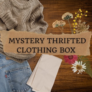 Mystery Thrifted Clothing Box - Personally Shopped Mystery Box | Vintage Clothing | Thrifted Clothing Box | Surprise Box |
