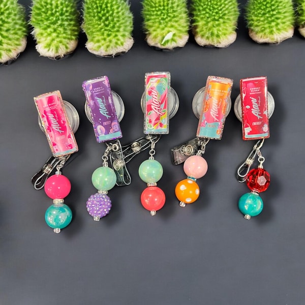 Energy Drink Inspired Badge Reel| PACU Nurse Badge Reel| ICU Nurse Badge Reel| CRNA Funny Badge Reel| Nurse Gift| Cute Badge Reel|
