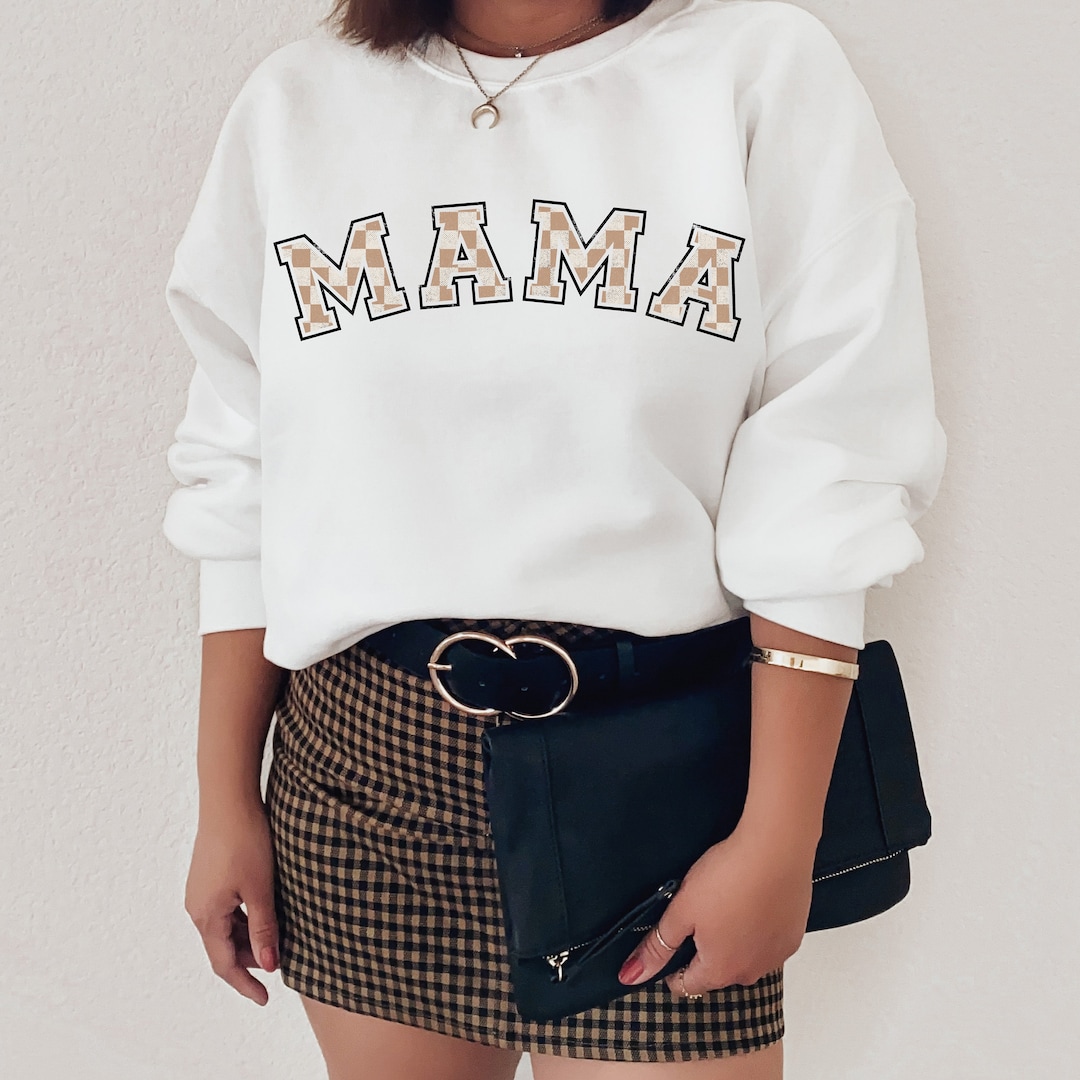 White Retro Mama Sweatshirt main image 0