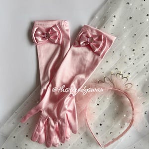 dress up princess gloves White Princess Gloves
