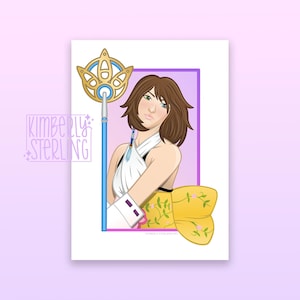 Yuna | 5x7 Art Print | Final Fantasy X Inspired Portrait | FFX