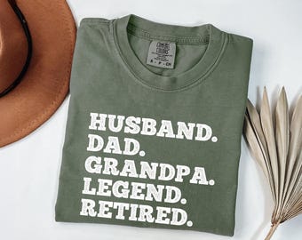 Comfort Colors Retired Grandpa Shirt: Funny Retirement Gift