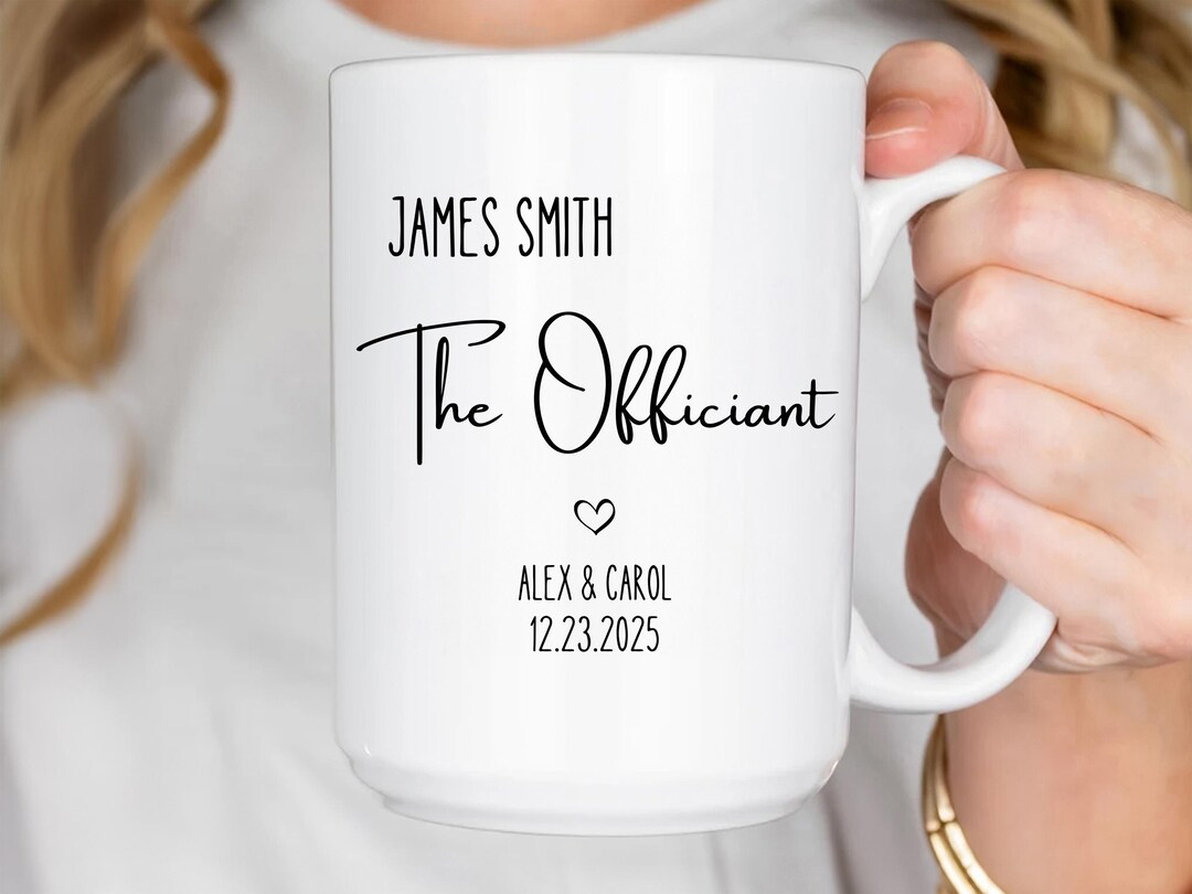 Officiant Gift, Wedding Officiant Mug, Officiant Wedding Gift for Men ...