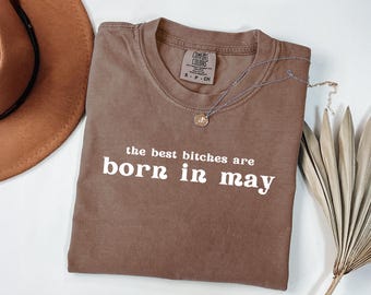 Camiseta de cumpleaños de mayo con colores cómodos, regalo divertido para mejor amigo