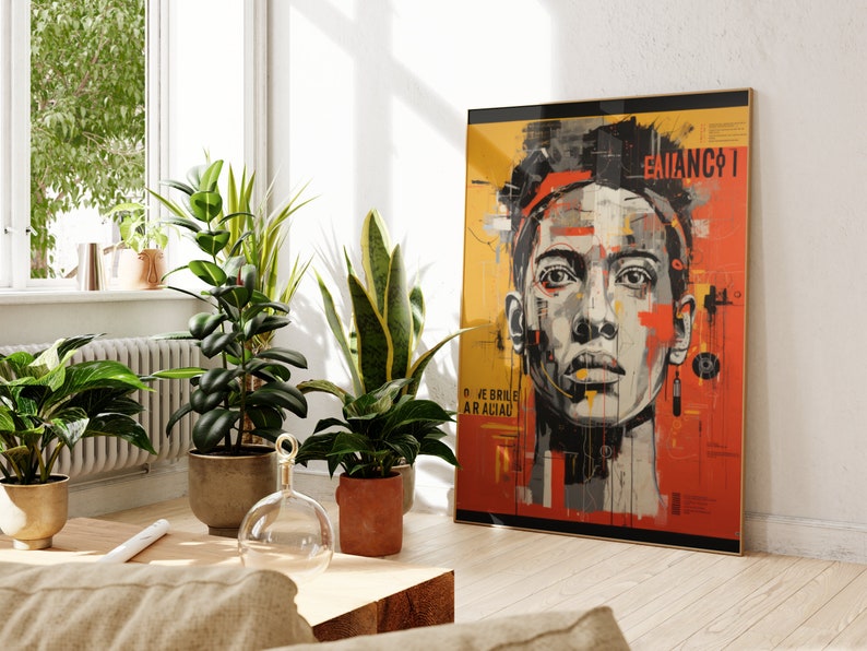 Affiche Encadrée Jean-Michel Basquiat – 1984 – Animal Man – Rare