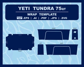 YETI 75qt Tundra Design Template for Vinyl Wraps