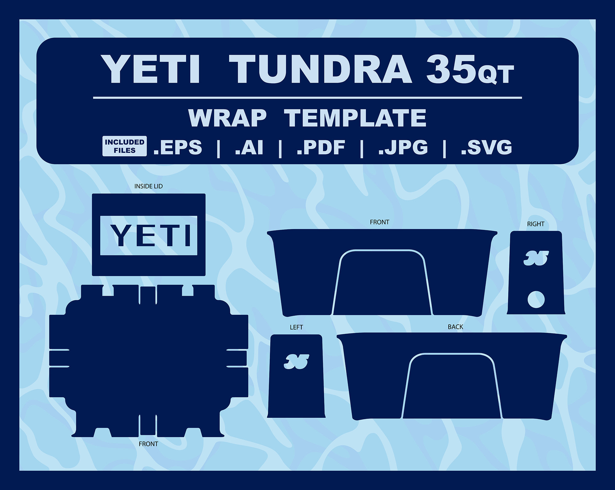 Yeti Rambler, YETI Rambler 10oz Template Full Wrap for Rambler Yeti Tumbler  10oz Tumbler Sublimation Template for YETI Rambler Svg, Docx Dxf 