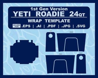 1RE GÉNÉRATION - Gabarit de conception YETI, 24 qt Roadie pour pellicules de vinyle - Modèle sans bouchon de vidange