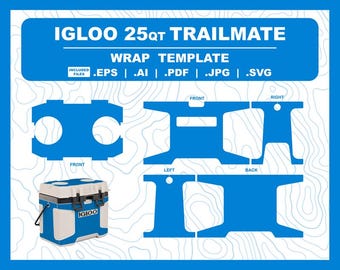 IGLOO TRAILMATE Modèle de conception de glacière de 25 pintes pour emballages en vinyle