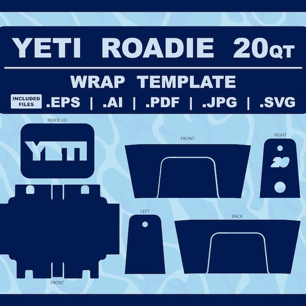 Yeti Wrap Template Etsy
