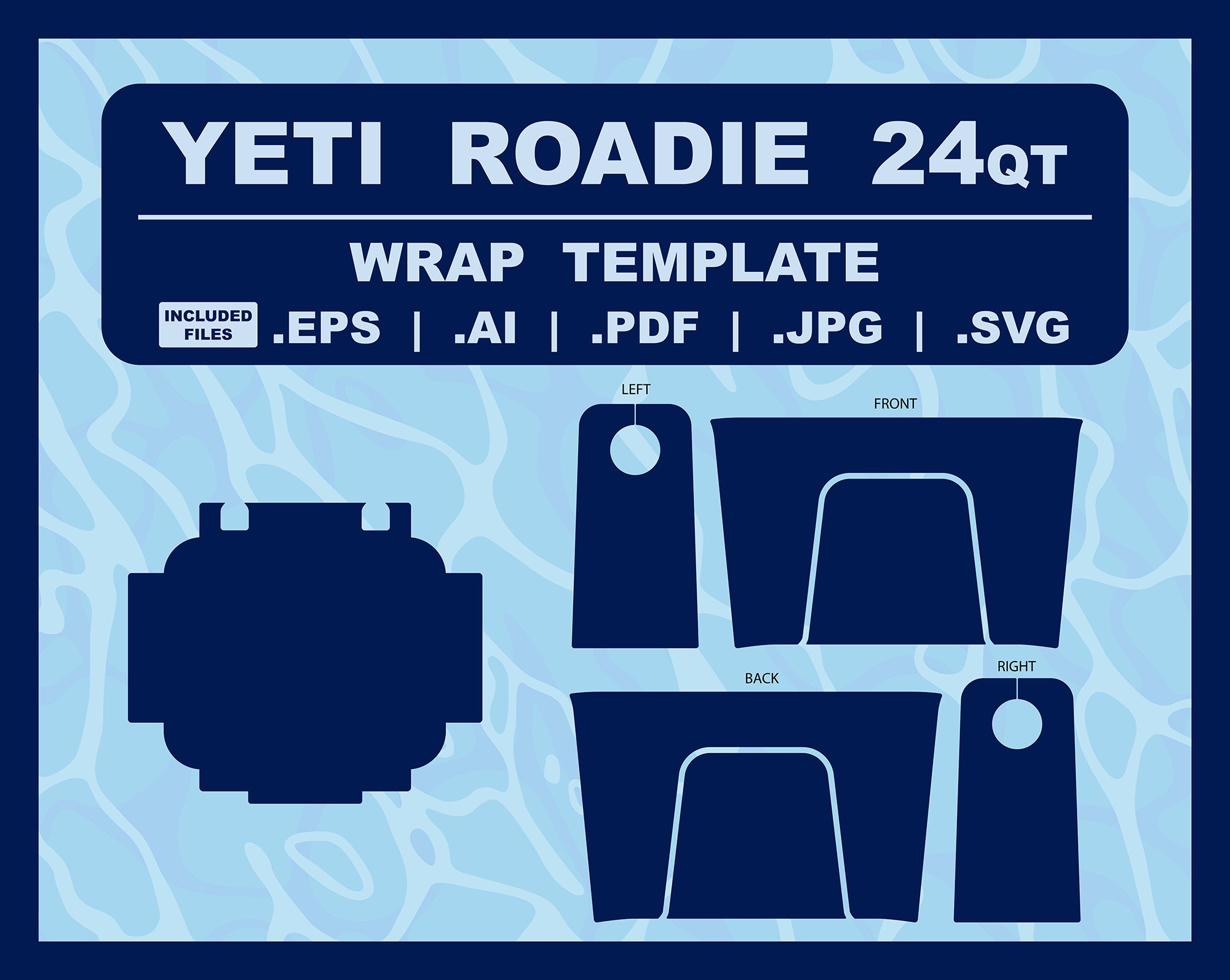 MightySkins YEROA24LID-Mini Galaxy Bots Skin for Yeti Roadie 24 Hard Cooler  Lid - Mini Galaxy Bots 