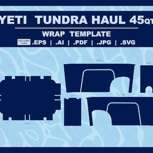 YETI 45qt Tundra HAUL Design Template for Vinyl Wraps