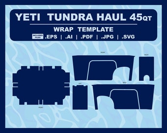 YETI 45qt Tundra HAUL Design Template for Vinyl Wraps