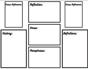 Verse-Mapping Template