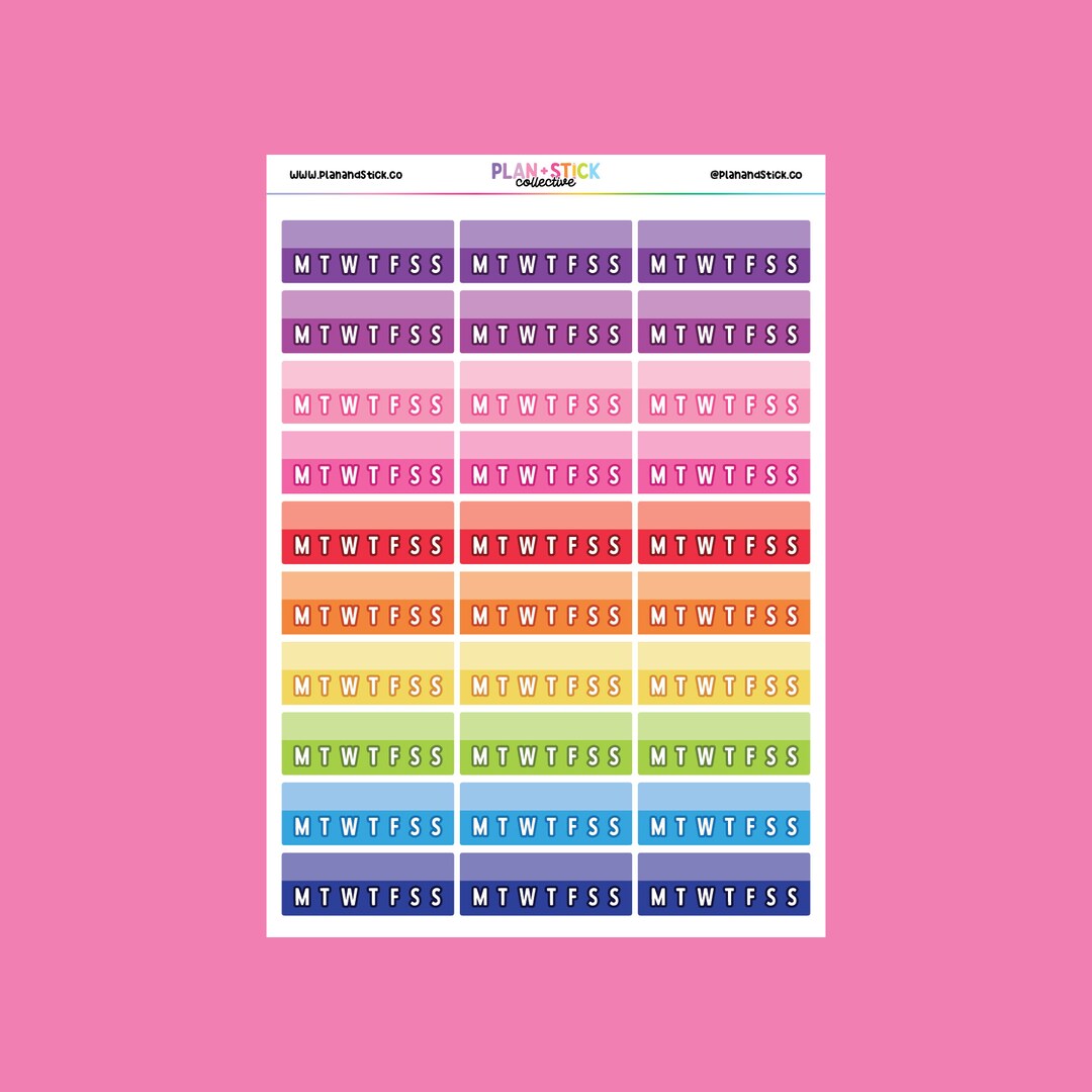Weekly Habit Tracker Planner Sticker · Erin Condren Planner Stickers ...