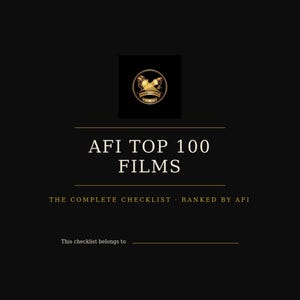 AFI Top 100 Films Checklist