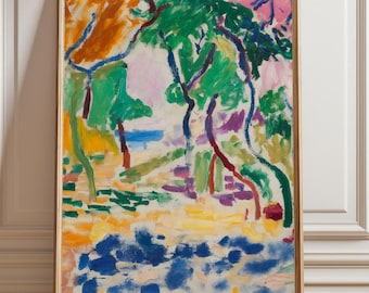 Impressão artística de paisagem de Henri Matisse: Collioure, decoração de parede emoldurada